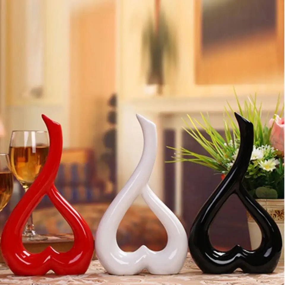 3D Heart Shape Flower Vase, Table Decor Flower Receptacle Ornament, Modern Minimalist Ceramic Vase, Office Desktop Living Room Interior Decoration, Floral Flower Arrangement Statues, Home Decoration Furnishing Pottery 3D Heart Shape Flower Vase, Table Decor Flower Receptacle Ornament, Modern Minimalist Ceramic Vase, Office Desktop Living Room Interior Decoration, Floral Flower Arrangement Statues, Home Decoration Furnishing Pottery